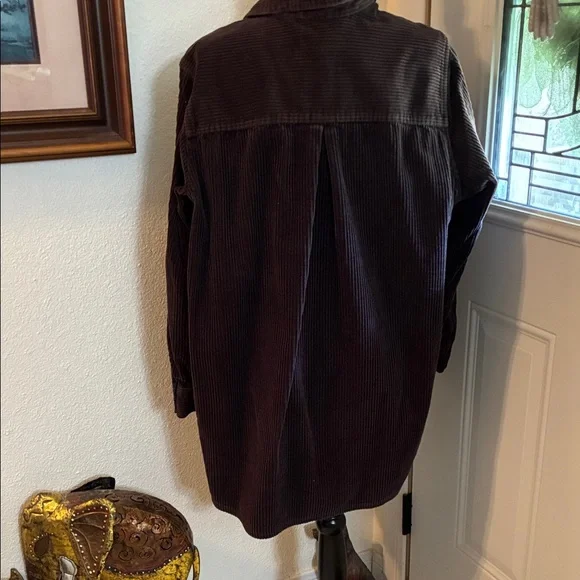 Roaman's Dark Brown Corduroy Jacket - Picture 4 of 4